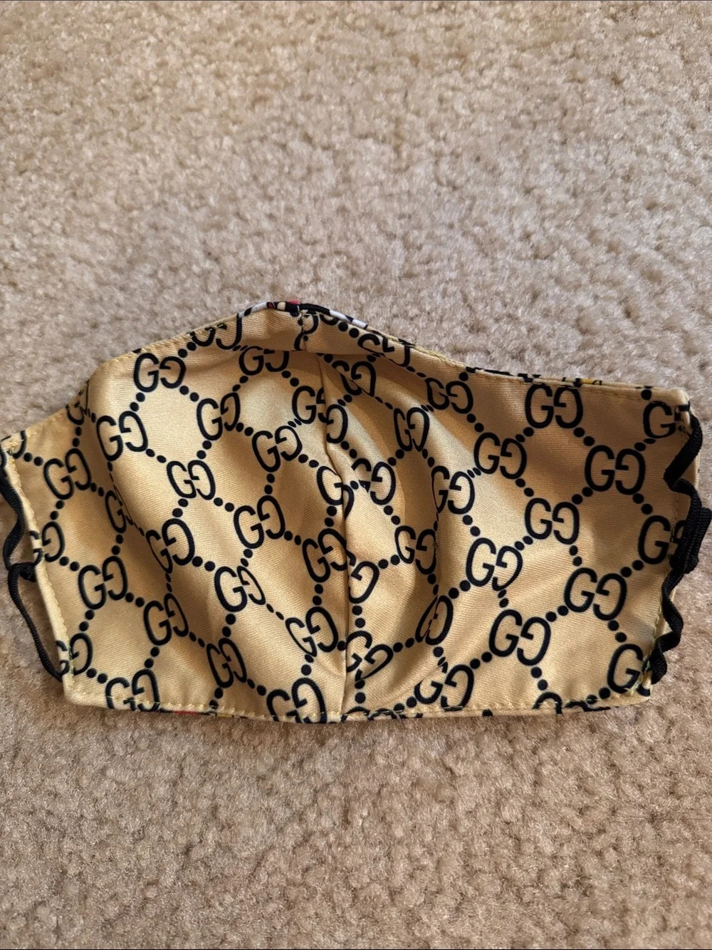 Yellow Mickey Mouse Face Mask